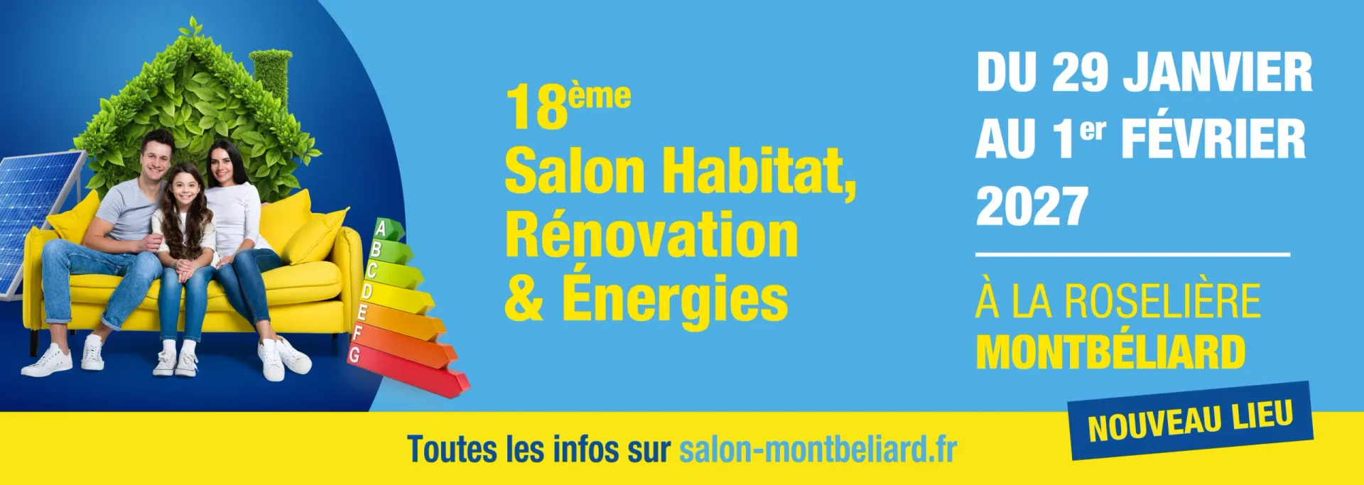 Bannière Salon Habitat, Rénovation & Énergies de Montbéliard