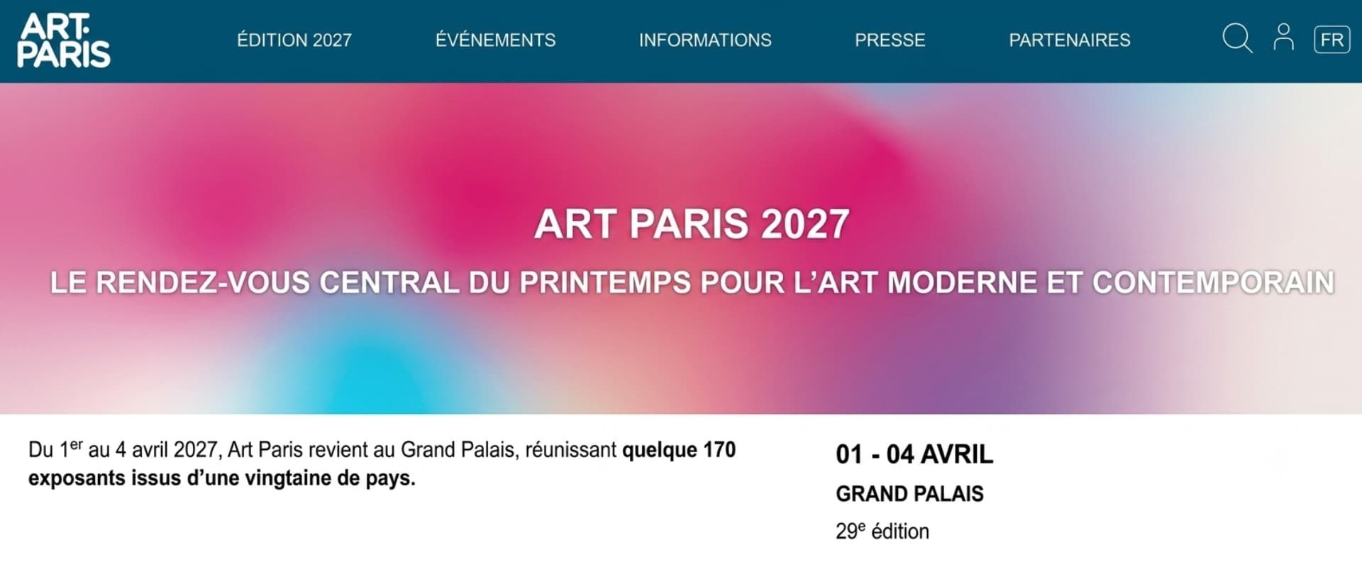 Bannière Art Paris